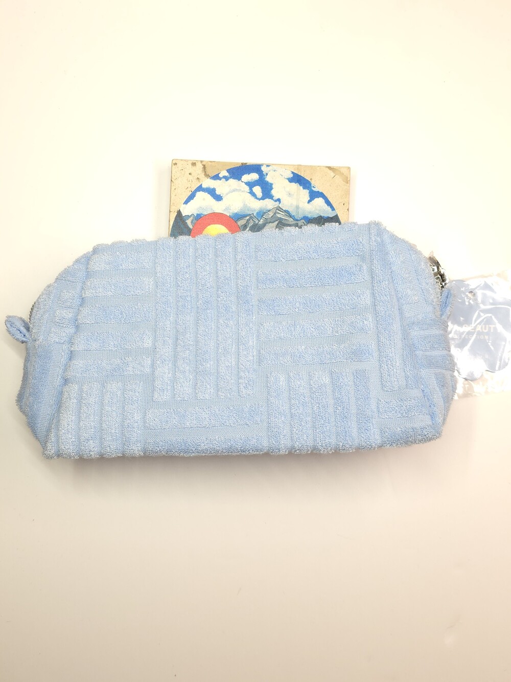Ulta Beauty Collection Textured Cosmetic Bag - Light Blue
